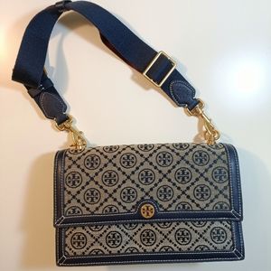 Tory Burch T Monogram Jacquard Shoulder Bag